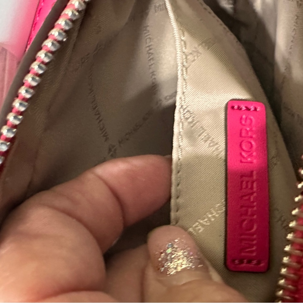 Michael Kors Pink Crossbody Bag with Monogram Design - Picture 7 of 8